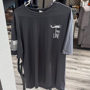 Nine Line Men's Charcoal Tee